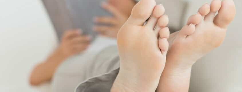 close up of feet